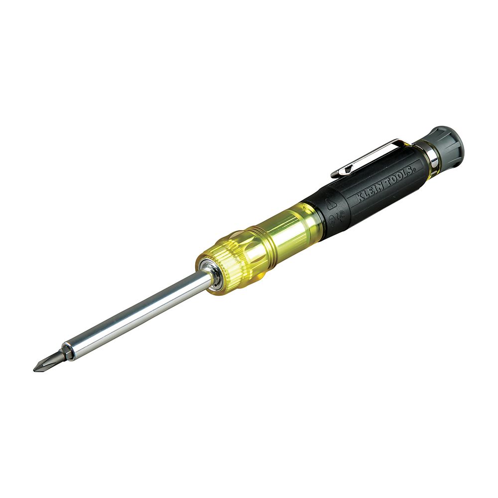 Klein Tools 32614 Multi-Bit Electronics Pocket Screwdriver, 4-in-1