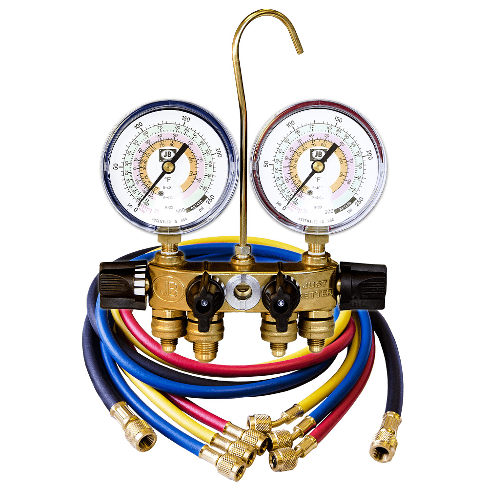 JB 26233 REVOLVER 4-Valve Ball Valve Analog Manifold with CCLE4-60