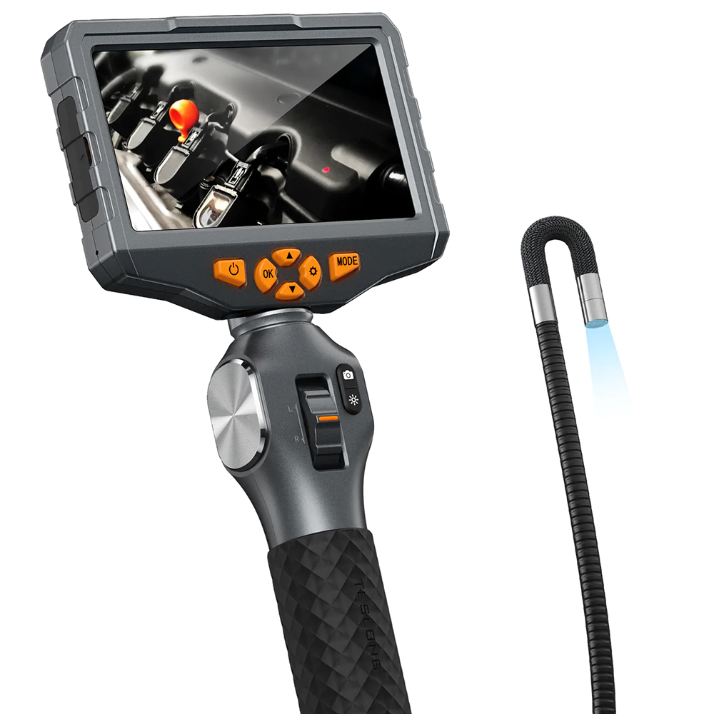 Teslong TD500 Articulating Endoscope Inspection Camera with 5-Inch