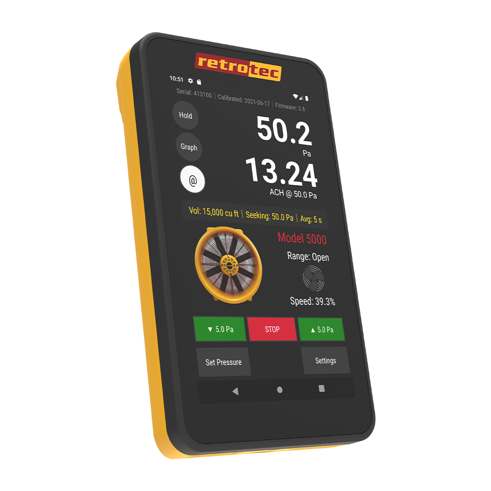 Retrotec DM32X Digital Gauge for Blower Doors and Duct Testers