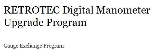 RETROTEC Digital Manometer Upgrade Program - TruTech Tools, Ltd.