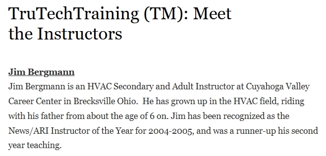 TruTechTraining (TM): Meet the Instructors - TruTech Tools, Ltd.