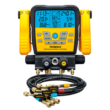 Fieldpiece SM482V Digital Manifold with HR3B Ball Valve Hose Set