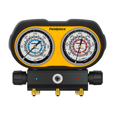 Fieldpiece GS322F Analog Gauge Set, 3 Port Manifold for R22, R32