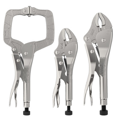 Malco Eagle Grip Locking Plier Combo Pack - 7 and 10 Curved