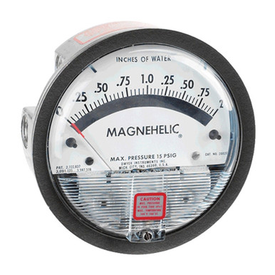 Dwyer 2002 Magnehelic® Differential Pressure Gauge 0–2