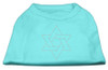 Star Of David Rhinestone Shirt - Aqua