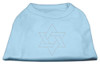 Star Of David Rhinestone Shirt - Baby Blue