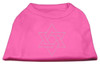 Star Of David Rhinestone Shirt - Bright Pink