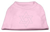 Star Of David Rhinestone Shirt - Light Pink