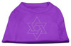 Star Of David Rhinestone Shirt - Purple
