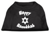 Happy Hanukkah Screen Print Shirt - Black