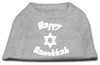 Happy Hanukkah Screen Print Shirt - Grey