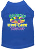 King Cake Taster Screen Print Mardi Gras Dog Shirt - Blue