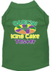 King Cake Taster Screen Print Mardi Gras Dog Shirt - Green