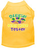 King Cake Taster Screen Print Mardi Gras Dog Shirt - Yellow