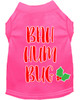 Bah Humbug Screen Print Dog Shirt - Bright Pink