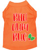 Bah Humbug Screen Print Dog Shirt - Orange