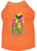 Mardi Gras King Screen Print - Orange