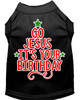 Go Jesus Screen Print Dog Shirt - Black