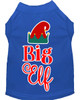 Big Elf Screen Print Dog Shirt - Blue
