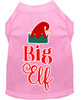 Big Elf Screen Print Dog Shirt - Light Pink