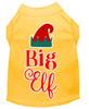 Big Elf Screen Print Dog Shirt - Yellow