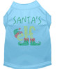 Santa's Elf Rhinestone Dog Shirt - Baby Blue