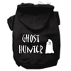 Ghost Hunter Screen Print Pet Hoodies - Black With Cream Lettering