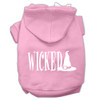 Wicked Screen Print Pet Hoodies - Light Pink