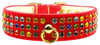 Mardi Gras Dog Collar - Red