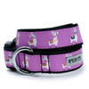 Worthy Dog Llamas Pet Dog Collar and Optional Lead