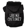 Like My Costume? Screen Print Pet Hoodies - Black