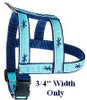 Whales Pink On Navy 1/2, 3/4 & 1.25 inch Dog & Cat Collar, Harness