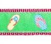 Green Flip Flop 1/2, 3/4 & 1.25 inch Dog Collar, Harness