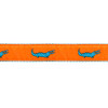 Orange Alligator 1/2, 3/4 & 1.25 inch Dog & Cat Collar, Harness