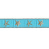 Aqua Starfish 3/4 & 1.25 inch Dog Collar, Harness.