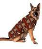 Handmade Brown Southwestern Wool Blanket Pet Dog Coat