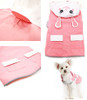 Cute Pink Bunny Dog Rain Coat