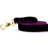 Wine (Burgundy) Swiss Velvet Dog Leash