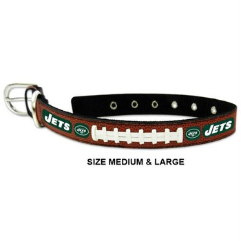 New York Jets Classic Leather Football Collar