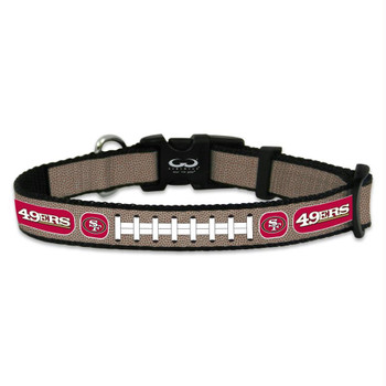 San Francisco 49ers Reflective Football Pet Collar