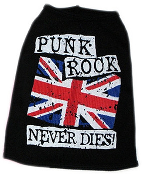 Punk Rock Never Dies Dog Tank Top