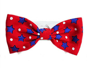 Patriotic Charlie Bow Tie & Dog Collar