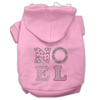 Noel Rhinestone Pet Dog Hoodie - Pink