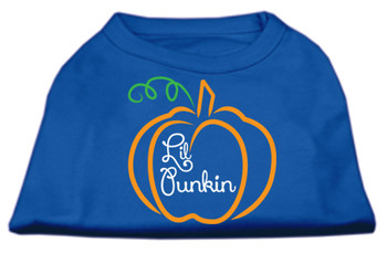 Lil Punkin Screen Print Dog Shirt - Blue