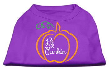 Lil Punkin Screen Print Dog Shirt - Purple