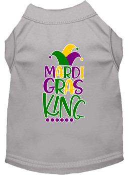 Mardi Gras King Screen Print - Grey