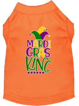 Mardi Gras King Screen Print - Orange
