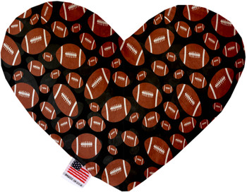 Footballs Canvas Heart Dog Toy